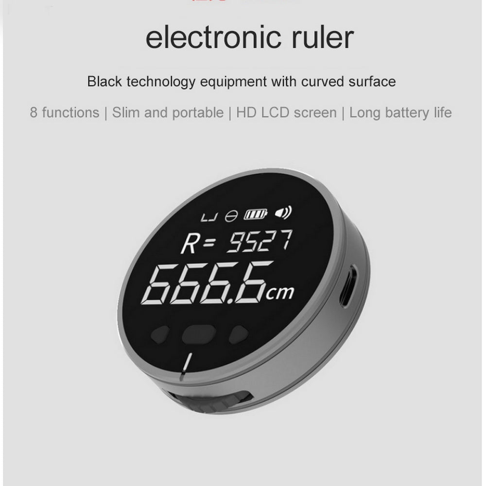 Distance Measuring Instrument - Electronic Measuring - Ruler-Tape Measurer - High Definition Digital LCD - Precision Measurements