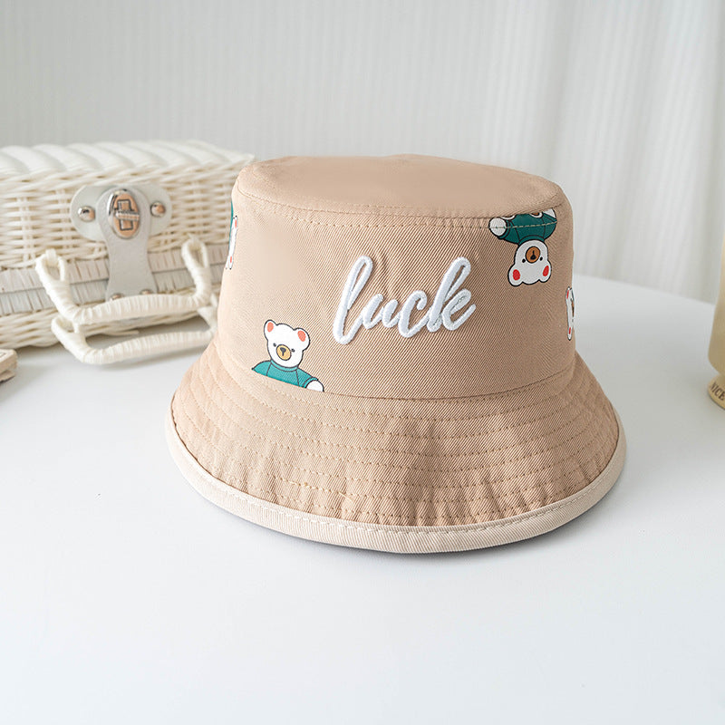 Bucket Hat for Children Thin Material worn in Spring - Summer - Fall  that's a Sun-proof Protection Hat